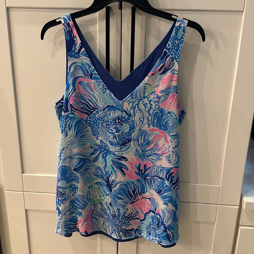 Gently used reversable silk tank top